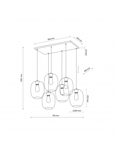 Lampa wisząca ELIO 5974
