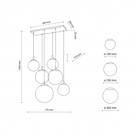 Lampa wisząca ESME WHITE 4793