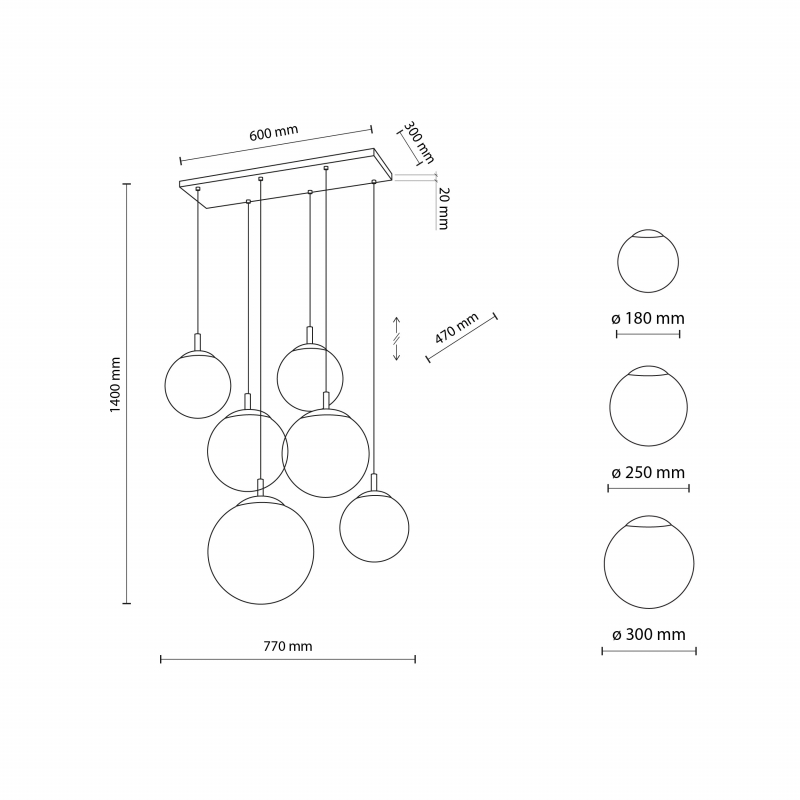 Lampa wisząca ESME WHITE 4793