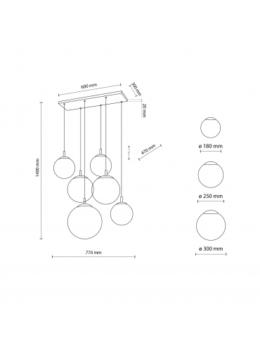 Lampa wisząca ESME WHITE 4793