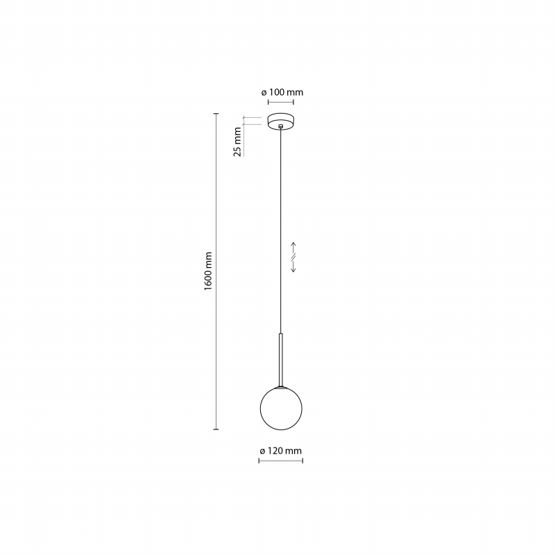 Lampa wisząca MARTIN BLACK / WHITE 4502