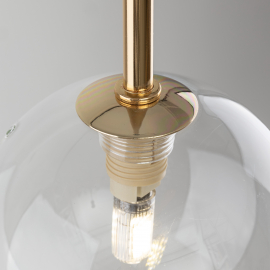 Lampa wisząca NILOS BLACK / GOLD 5941
