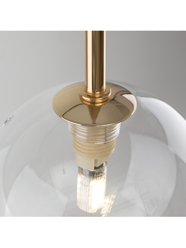 Lampa wisząca NILOS BLACK / GOLD 5941
