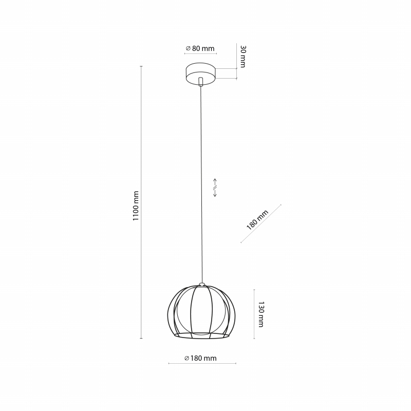 Lampa wisząca BENIAMIN 4811