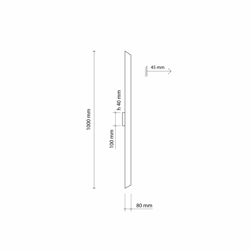 Kinkiet NAVI WHITE LONG 4511