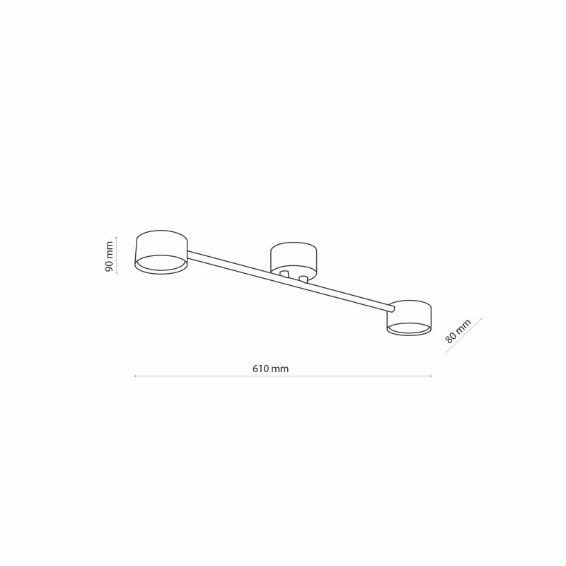 Lampa sufitowa AVIA BLACK 4690