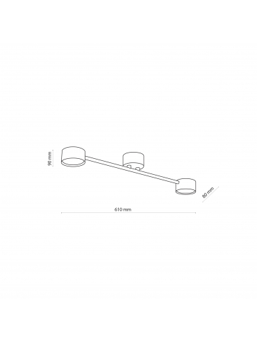 Lampa sufitowa AVIA BLACK 4690