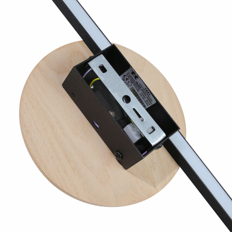Kinkiet JAVA II BLACK WOOD 1441