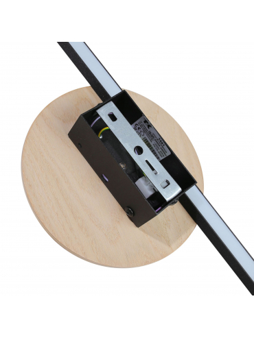 Kinkiet JAVA II BLACK WOOD 1441