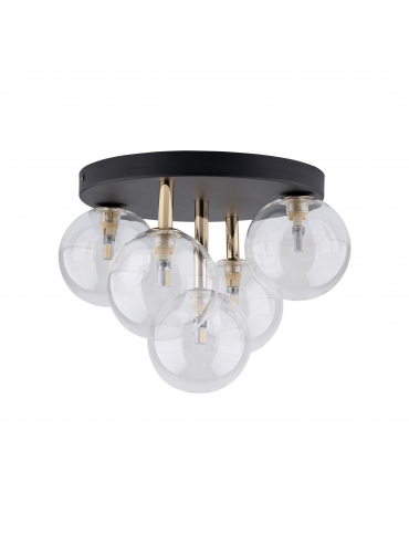 Lampa sufitowa NILOS BLACK / GOLD 758