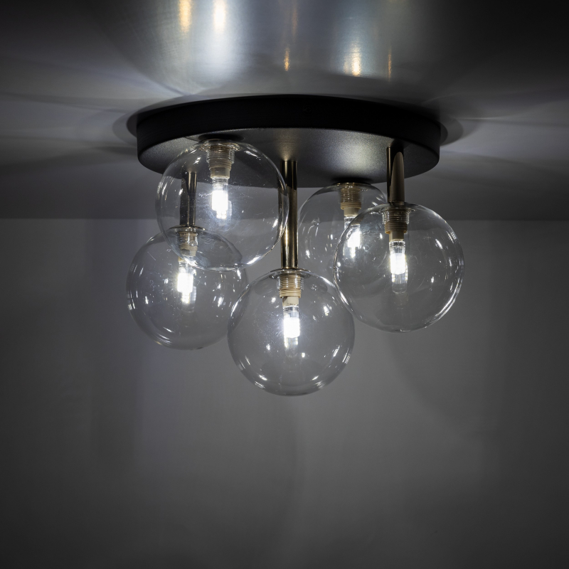 Lampa sufitowa NILOS BLACK / GOLD 758