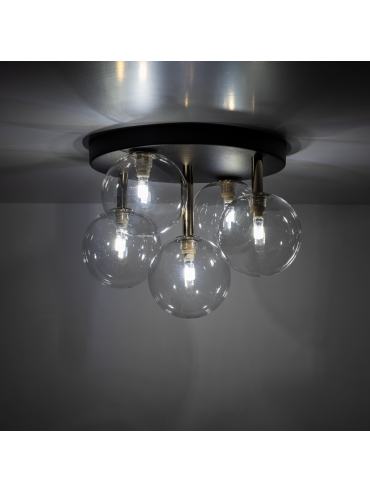 Lampa sufitowa NILOS BLACK / GOLD 758