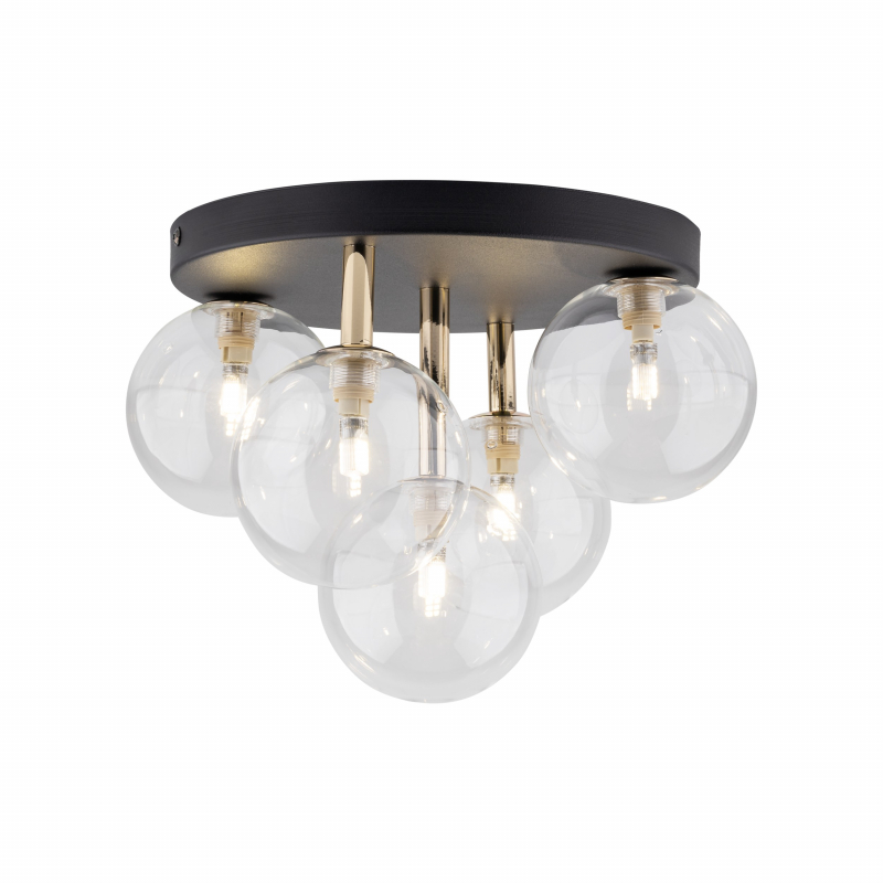 Lampa sufitowa NILOS BLACK / GOLD 758