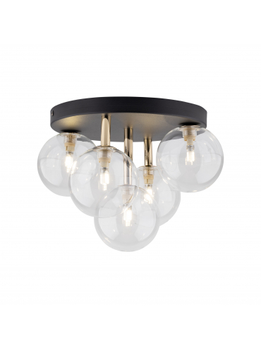 Lampa sufitowa NILOS BLACK / GOLD 758