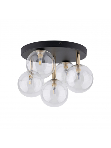 Lampa sufitowa NILOS BLACK / GOLD 758
