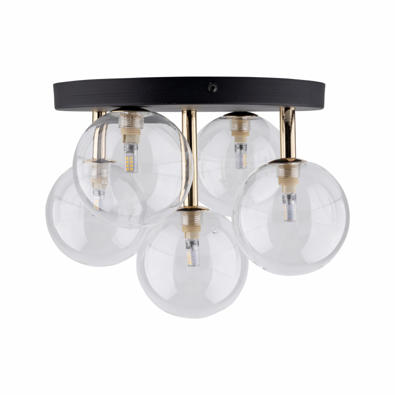 Lampa sufitowa NILOS BLACK / GOLD 758