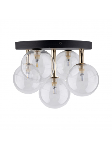 Lampa sufitowa NILOS BLACK / GOLD 758