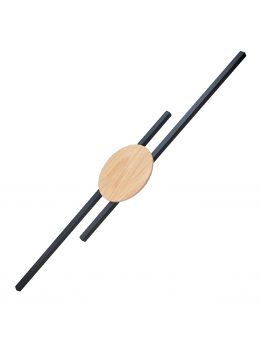 Kinkiet JAVA BLACK WOOD 1369