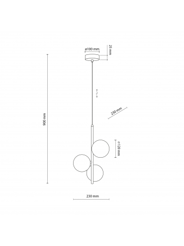 Lampa wisząca ESTERA BLACK 5767
