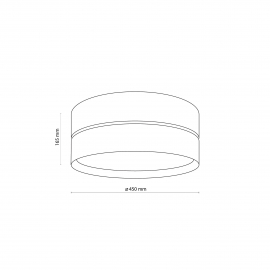 Lampa sufitowa HILTON WHITE/GOLD 4772