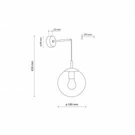 Kinkiet ESME GRAPHITE 5386