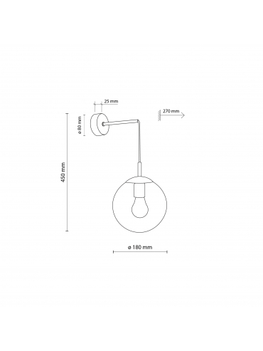 Kinkiet ESME GRAPHITE 5386