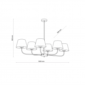 Lampa sufitowa CHICAGO LINEN 3999