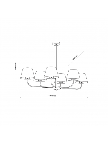 Lampa sufitowa CHICAGO LINEN 3999