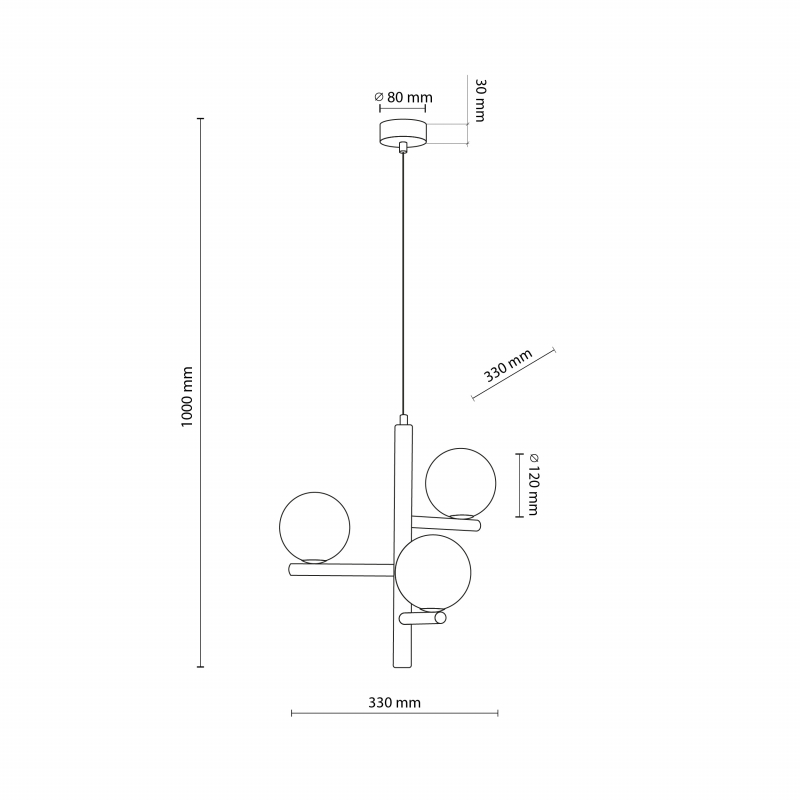 Lampa wisząca ESTERA WOOD 6799