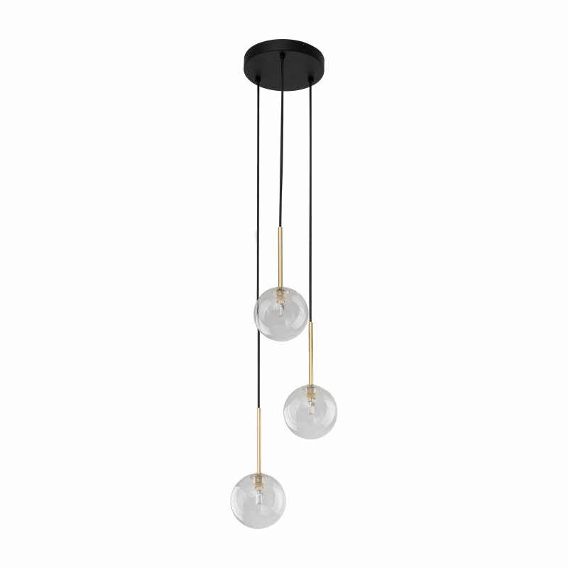 Lampa wisząca NILOS BLACK / GOLD 5942