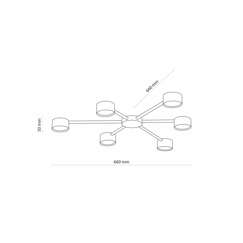 Lampa sufitowa AVIA BLACK 4692