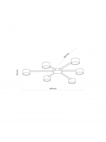 Lampa sufitowa AVIA BLACK 4692