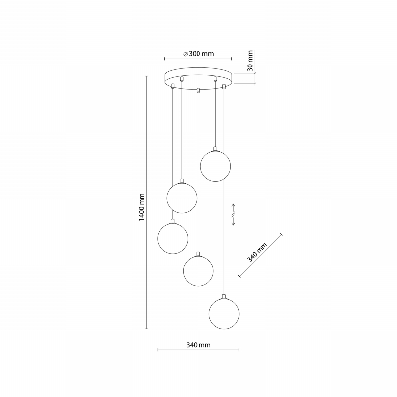 Lampa wisząca ELENA 5747
