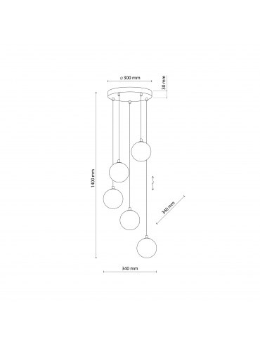 Lampa wisząca ELENA 5747