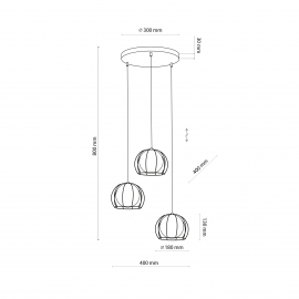 Lampa wisząca BENIAMIN 4812
