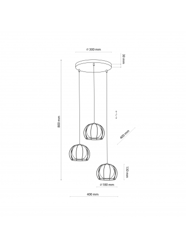 Lampa wisząca BENIAMIN 4812