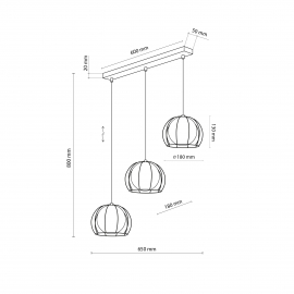 Lampa wisząca BENIAMIN 4813