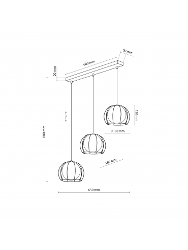 Lampa wisząca BENIAMIN 4813