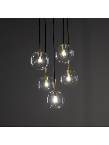 Lampa wisząca NILOS BLACK / GOLD 5943