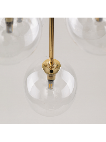 Lampa wisząca NILOS BLACK / GOLD 5943