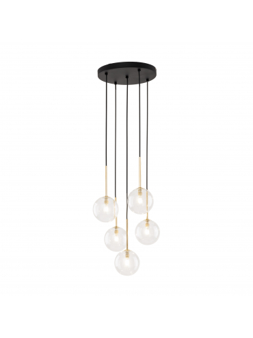 Lampa wisząca NILOS BLACK / GOLD 5943