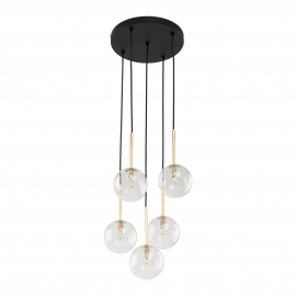 Lampa wisząca NILOS BLACK / GOLD 5943