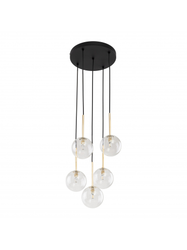 Lampa wisząca NILOS BLACK / GOLD 5943