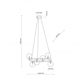 Lampa wisząca ANABELLE 6843
