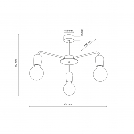 Lampa sufitowa MIRIAM 4968