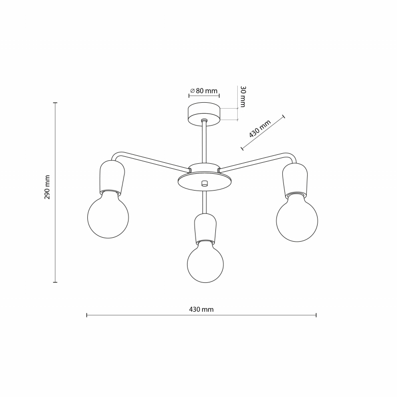 Lampa sufitowa MIRIAM 4968