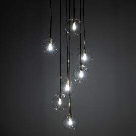 Lampa wisząca NILOS BLACK / GOLD 5362