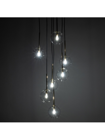 Lampa wisząca NILOS BLACK / GOLD 5362