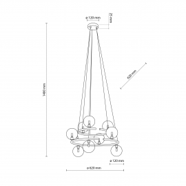 Lampa wisząca ANABELLE BROWN 6587
