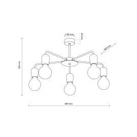 Lampa sufitowa MIRIAM 4969